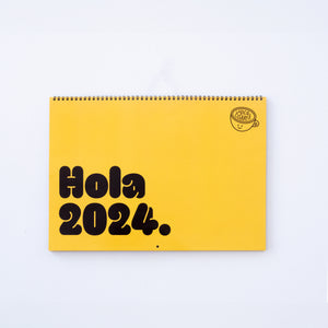 Calendario de pared Hola 2024