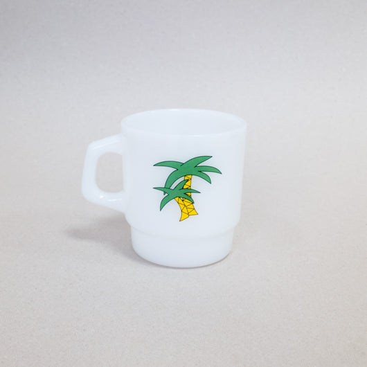 Borosilicate Mug - Palm Trees and Daisies